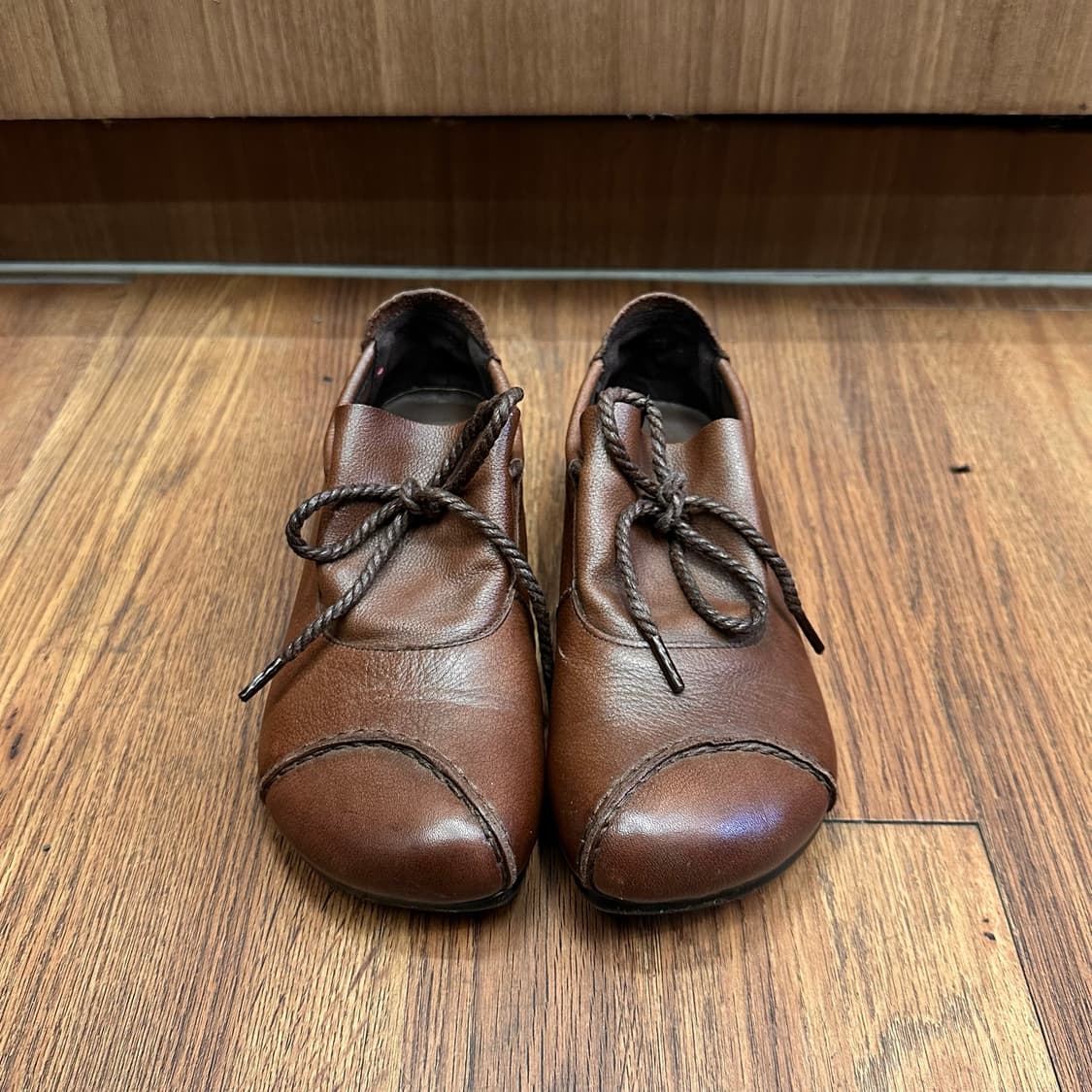 Mocha Brown Leather Derby Shoes  상품이미지2