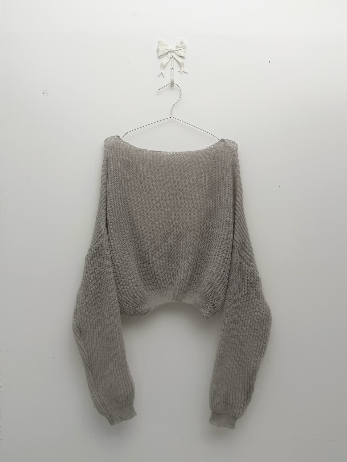 라이트 그레이 루즈 니트 상품이미지4