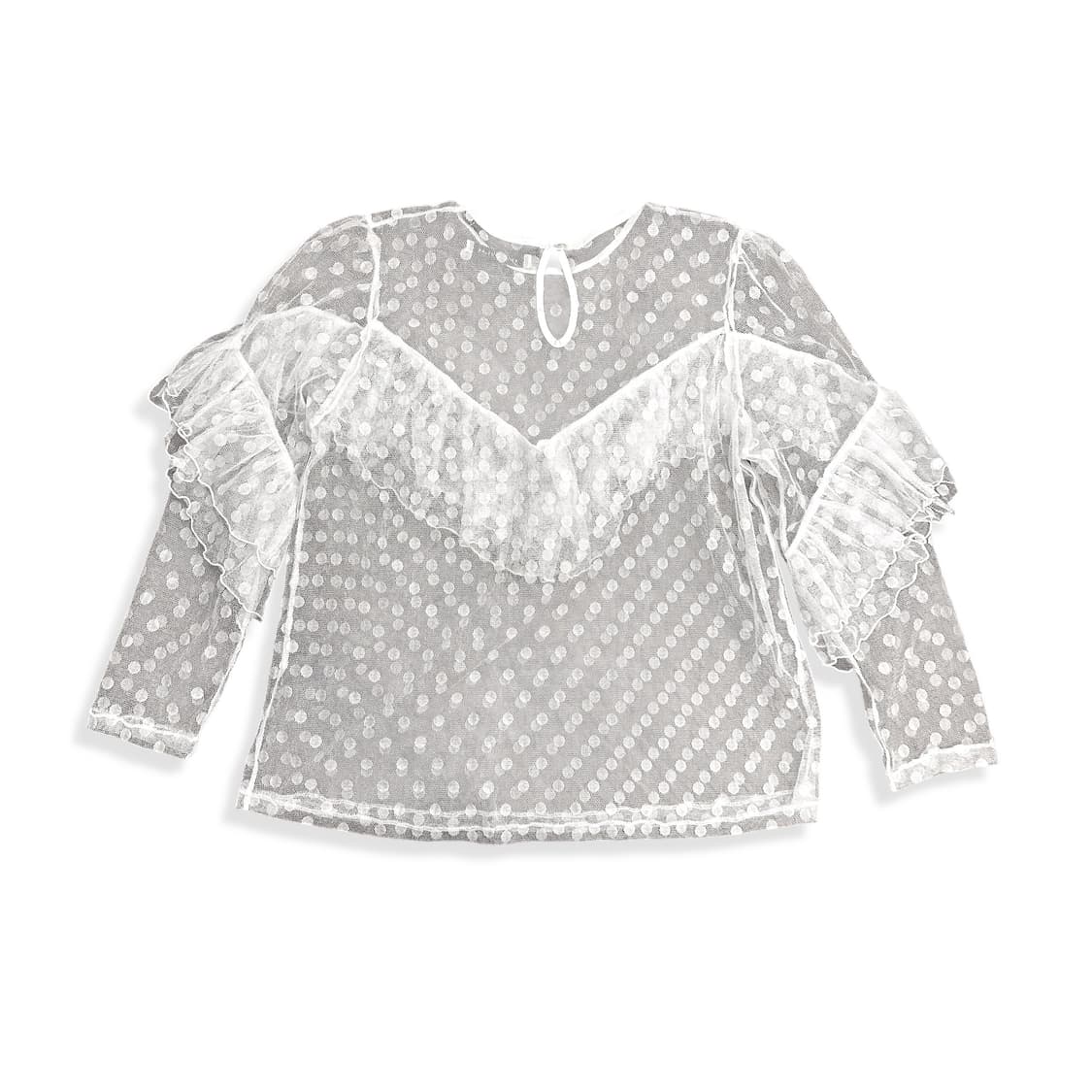 White See Through Layered Top 상품이미지2