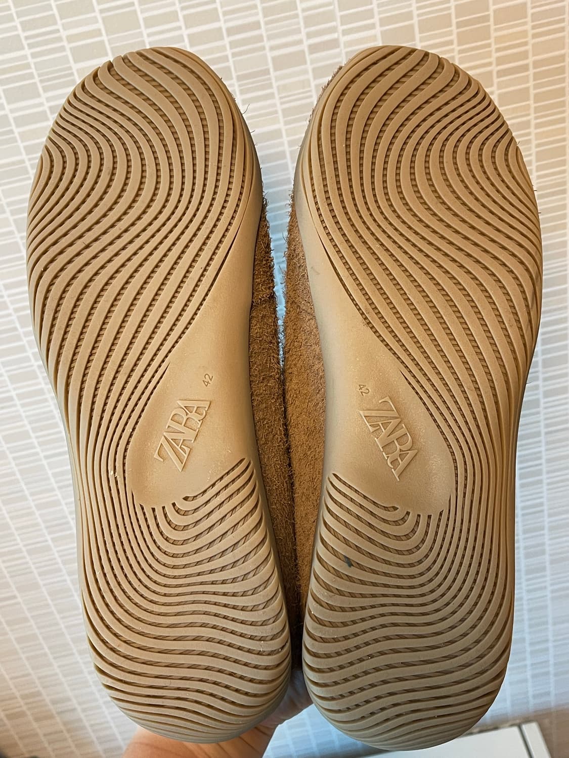 자라 브라운 레더 스니커즈 상품이미지3