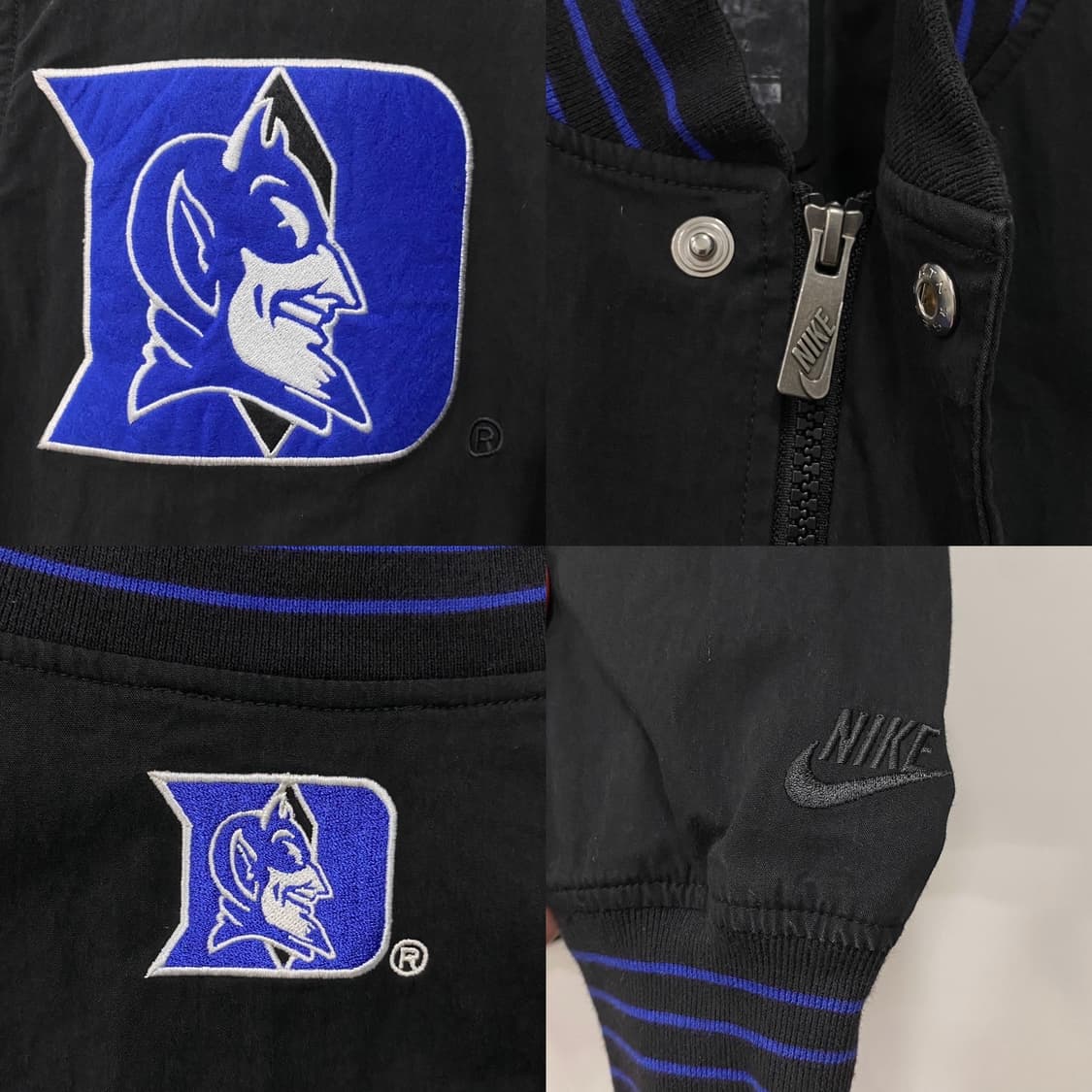 나이키 듀크 블루 데빌스 봄버 바시티 자켓 상품이미지4