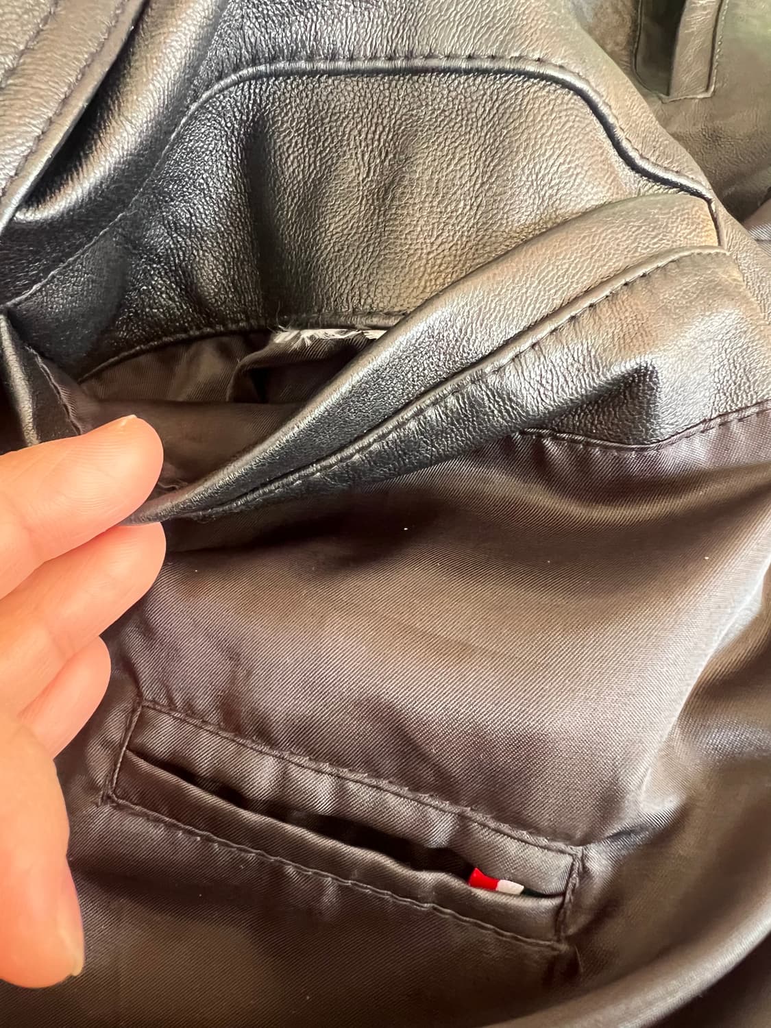 폴리스 POLICE 남성 블랙 양가죽자켓 가죽점퍼 상품이미지9