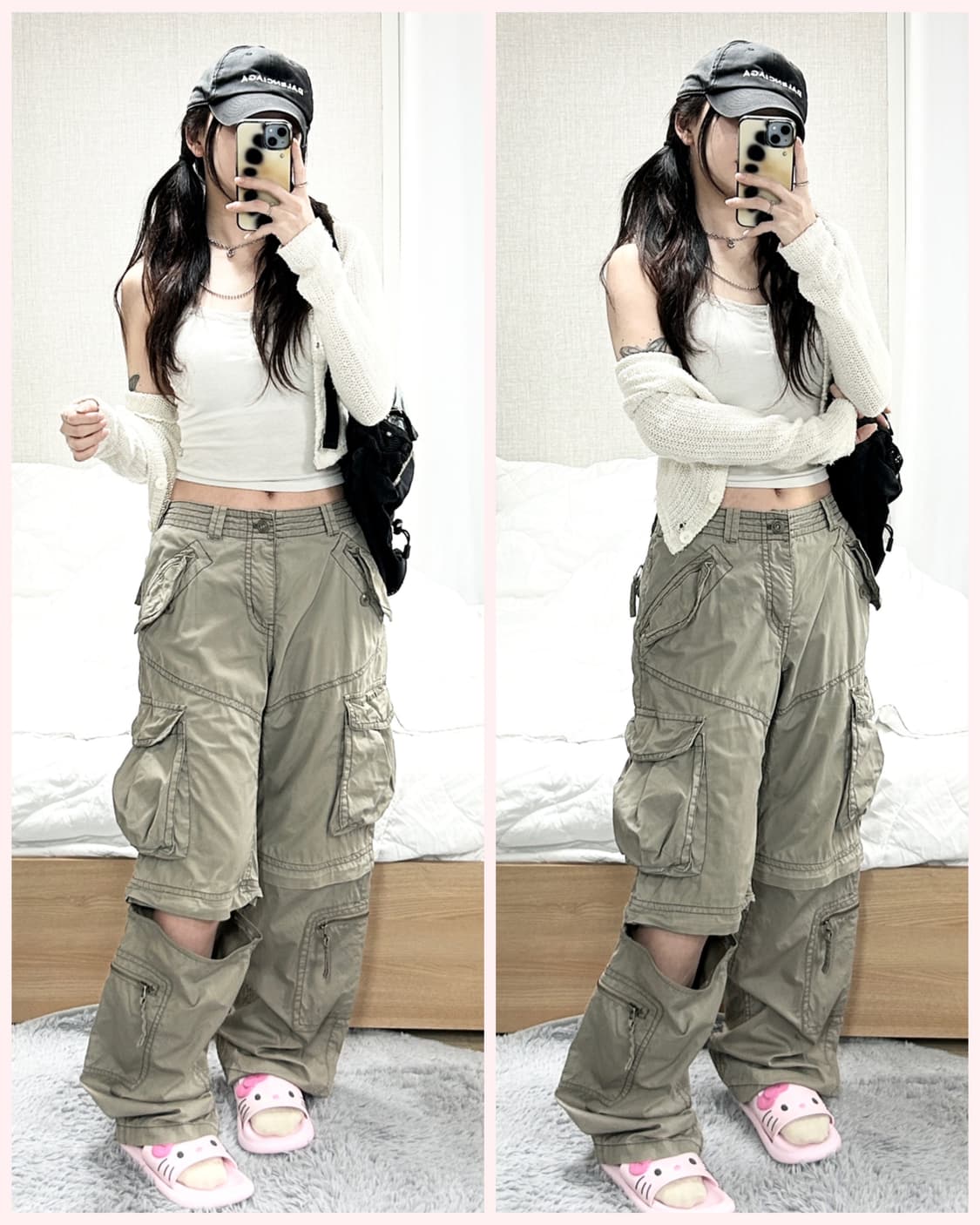 빈티지 베이지 카고팬츠 상품이미지2