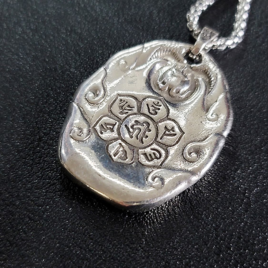 삼면관음 백동 펜던트 엔틱 선물 부처님 관세음보살 불교 남자 목걸이 상품이미지5