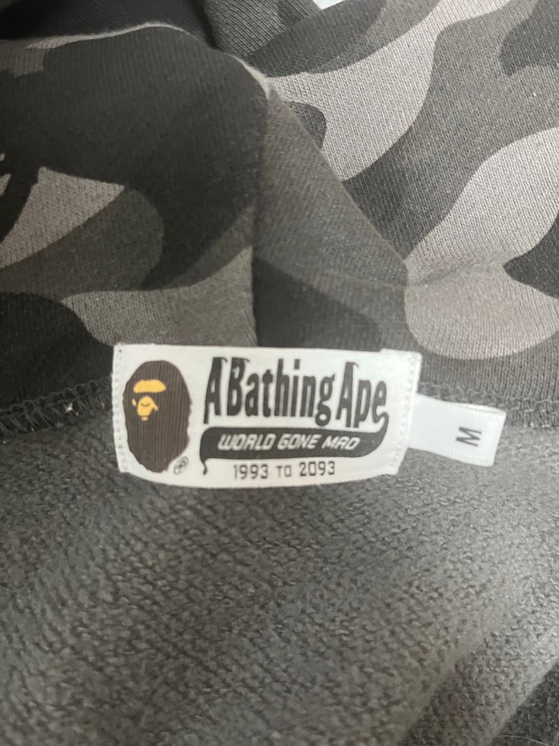 베이프 샤크후드 블랙 흑계 검정 M 판매 상품이미지3