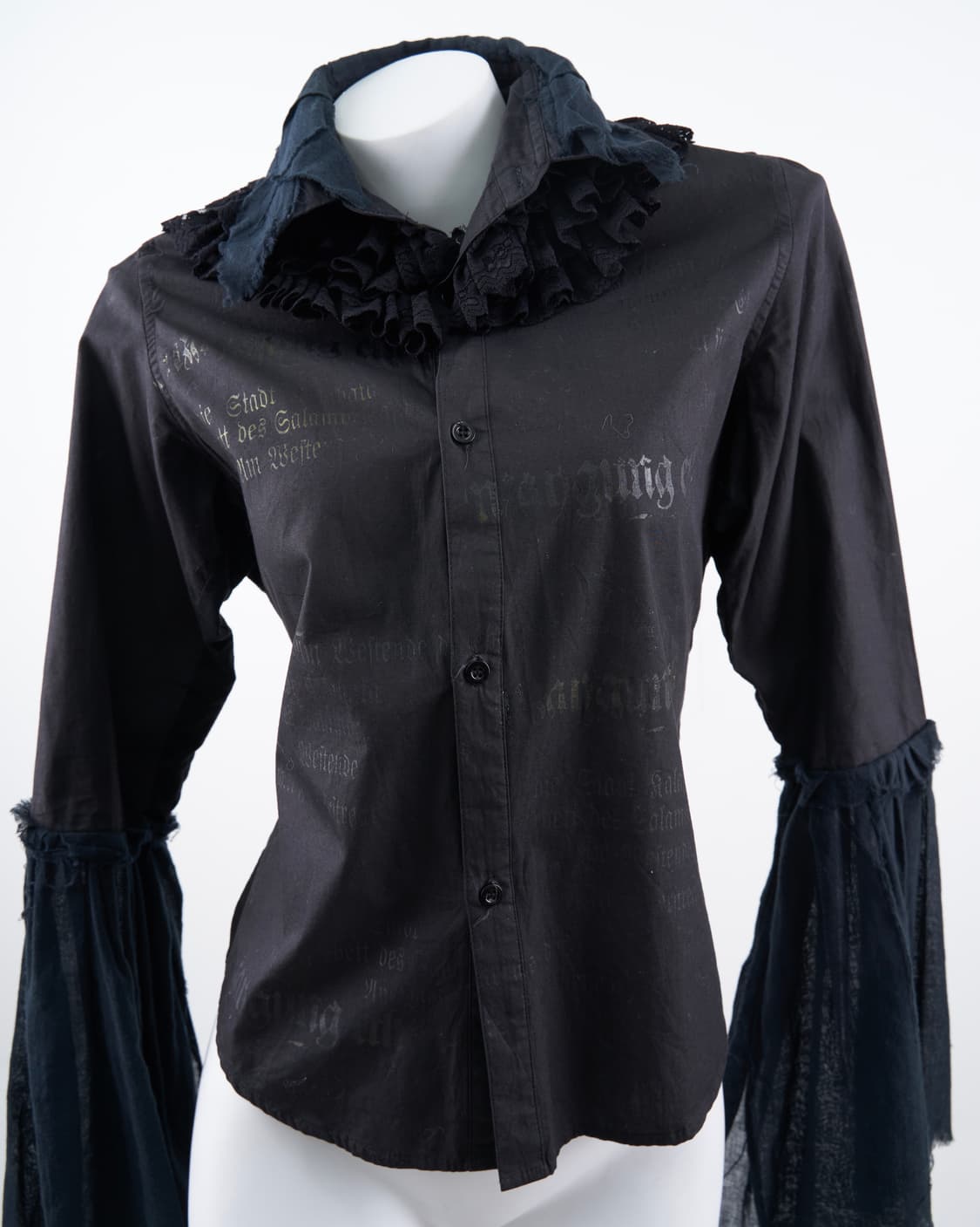 h. NAOTO 고딕 레이스 프릴 디테일 블라우스 상품이미지4