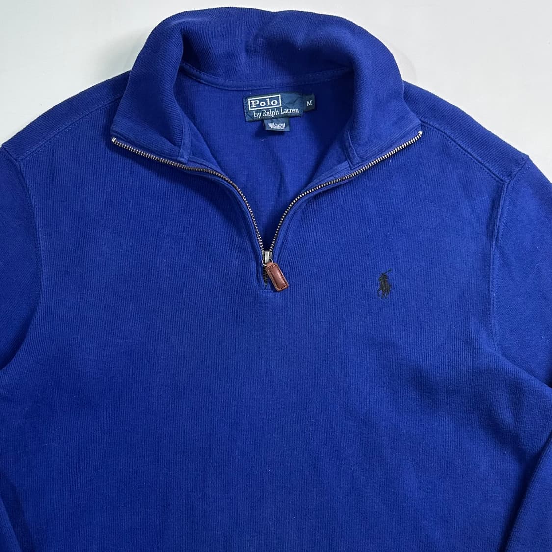 폴로 랄프로렌 블루 반집업 상품이미지2
