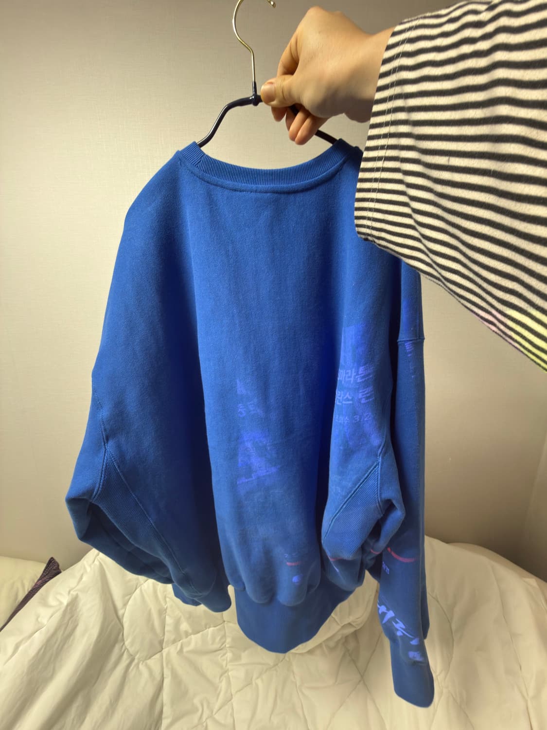 빠더너스 챔피온 WIT 블루 맨투맨 티셔츠 XL 상품이미지4