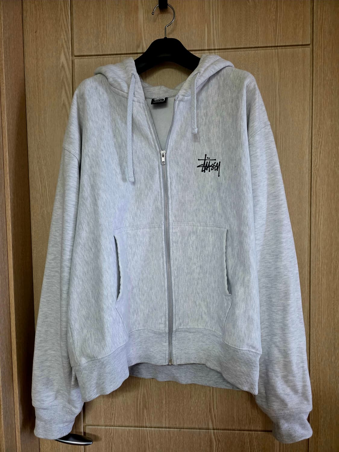 스투시 후드집업 애쉬헤더L 상품이미지2