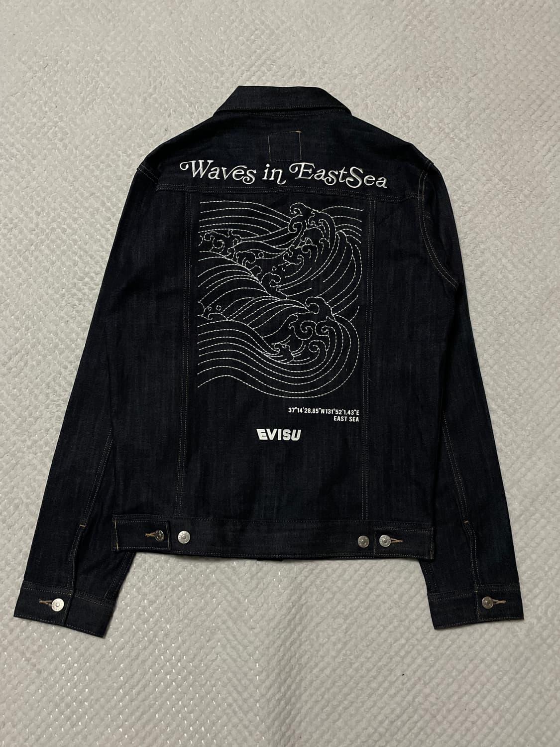 EVISU 에비수 타입3 WAVES IN EASTSEA 자수 데님 자켓 상품이미지2