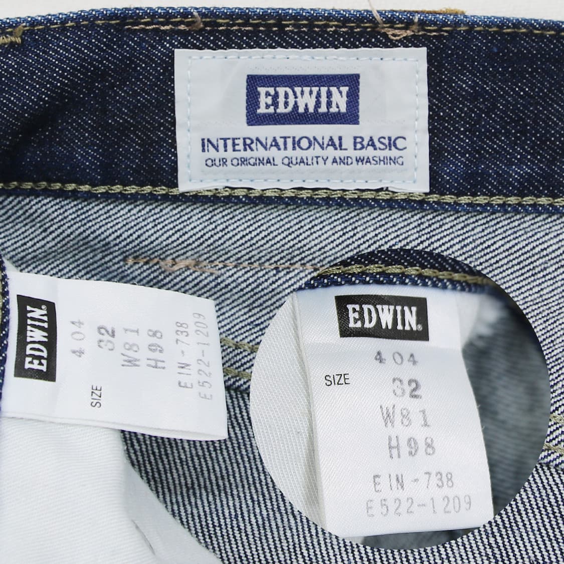 (착용컷) EDWIN 404 데님 팬츠 (남성용 31) 상품이미지6