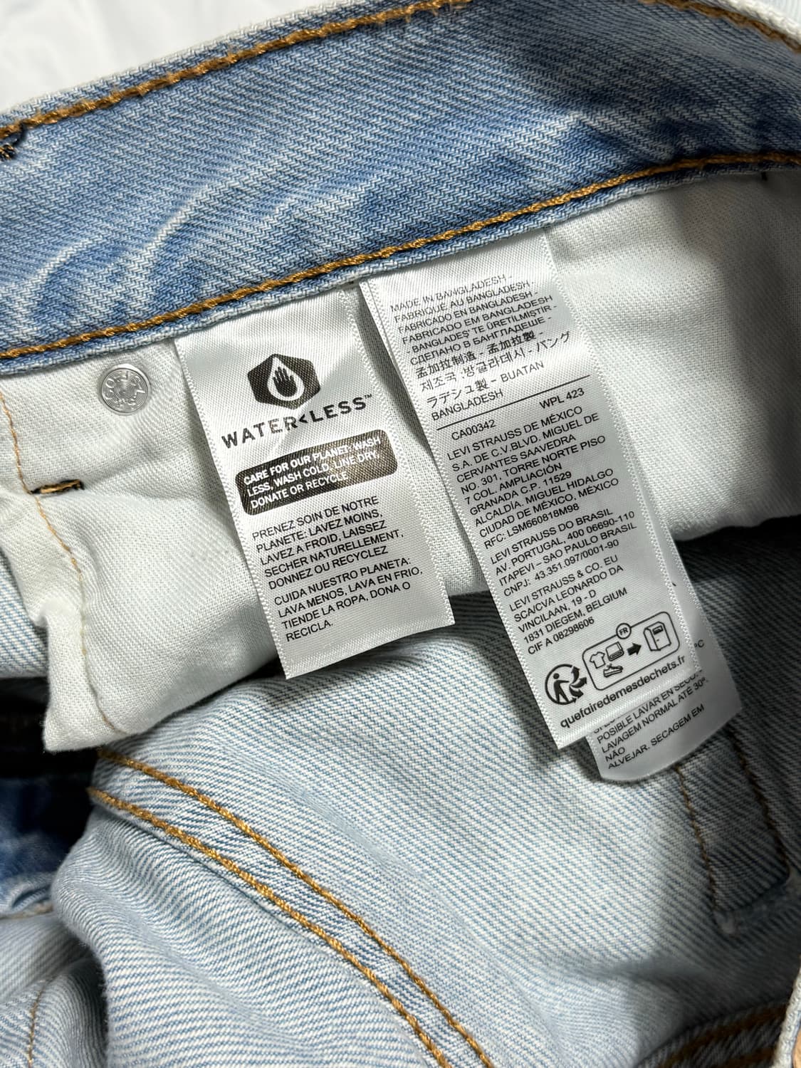 리바이스 555 96 릴렉스 스트레이트 스노우워싱진 상품이미지6