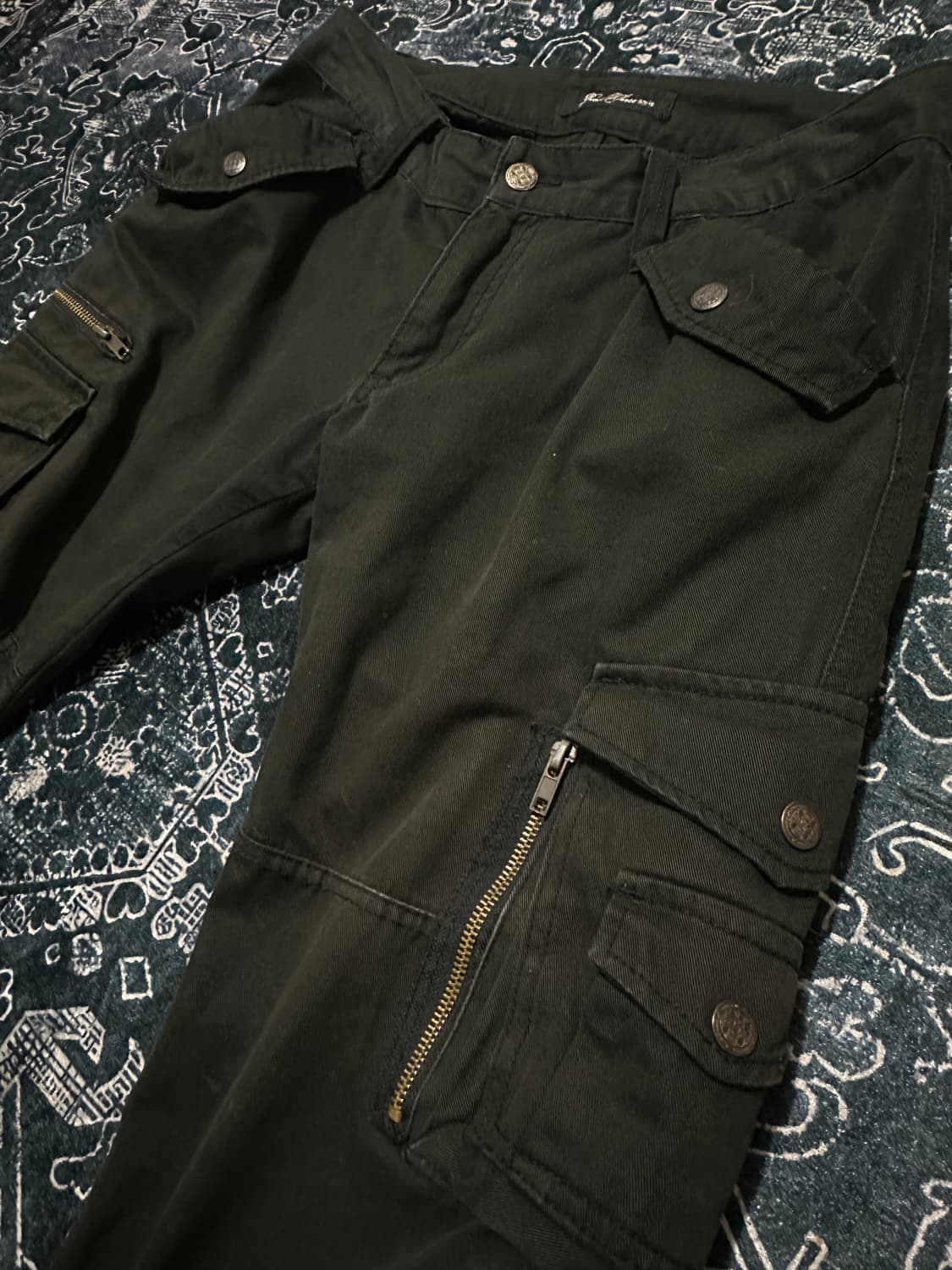 Vkei 00s bootcut black cargo pants 상품이미지2
