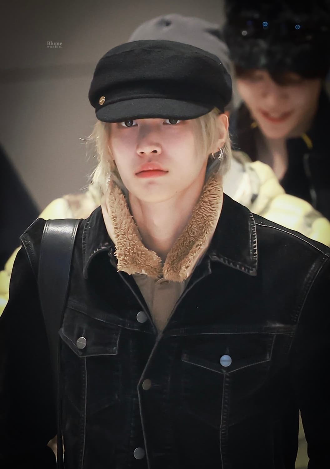 (원빈 착용)아노에틱 ANC NEWSBOY CAP_BLACK 상품이미지2