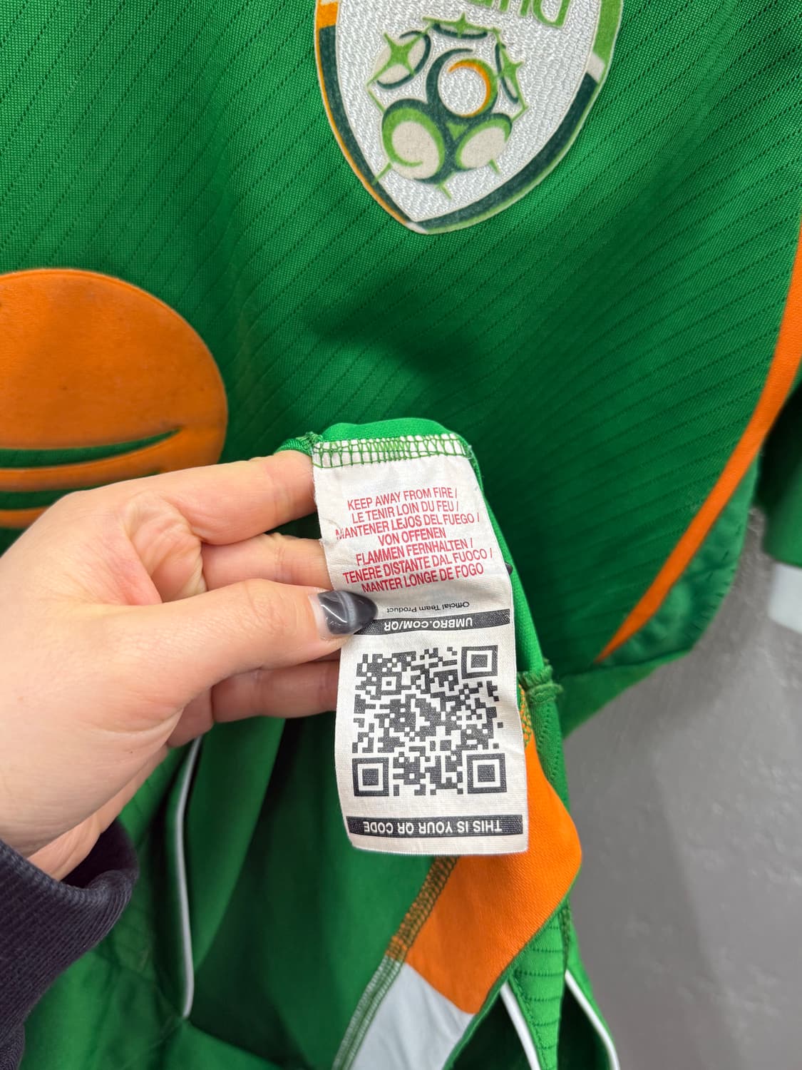 Umbro 엄브로 아일랜드 2008-2010 홈 긴팔 축구 셔츠 M 상품이미지5