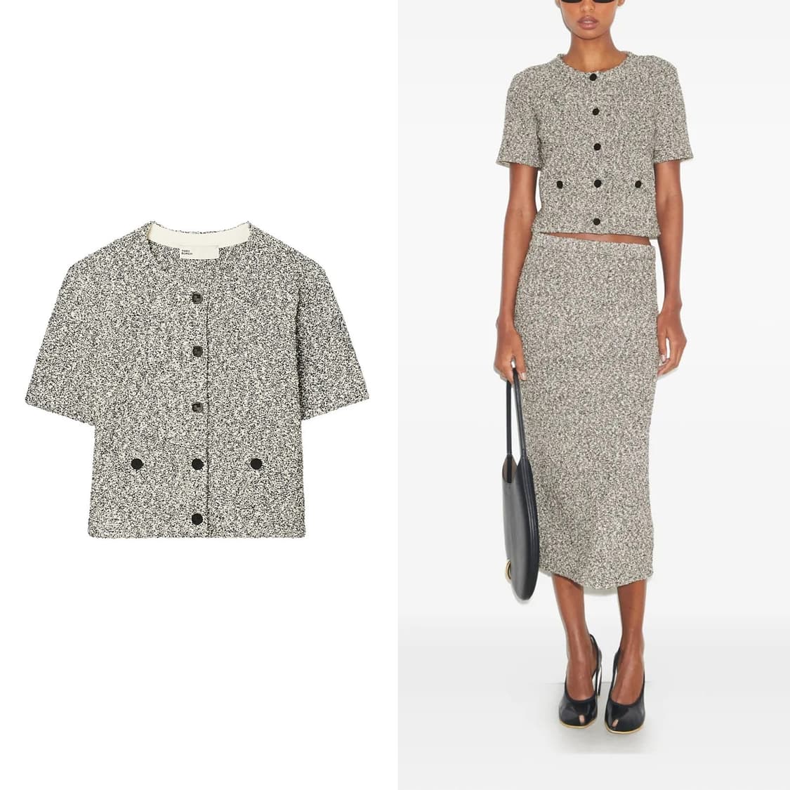 토리버치 25 트위드 버튼 가디건 상품이미지2