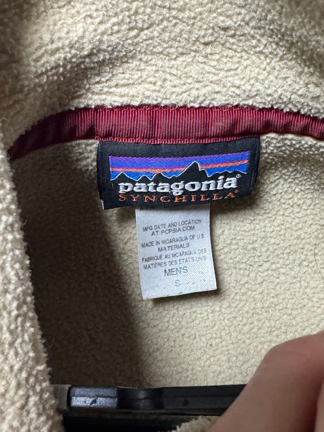 파타고니아 신칠라 오트밀 맨즈 S 상품이미지5