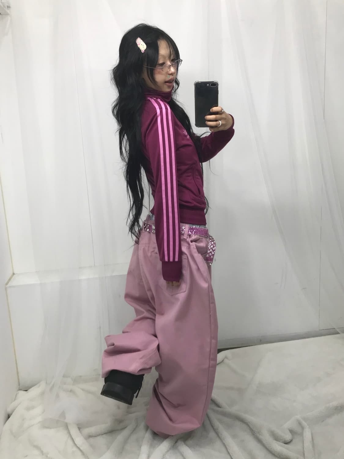 < Adidas Pink Track Jersey > 상품이미지3