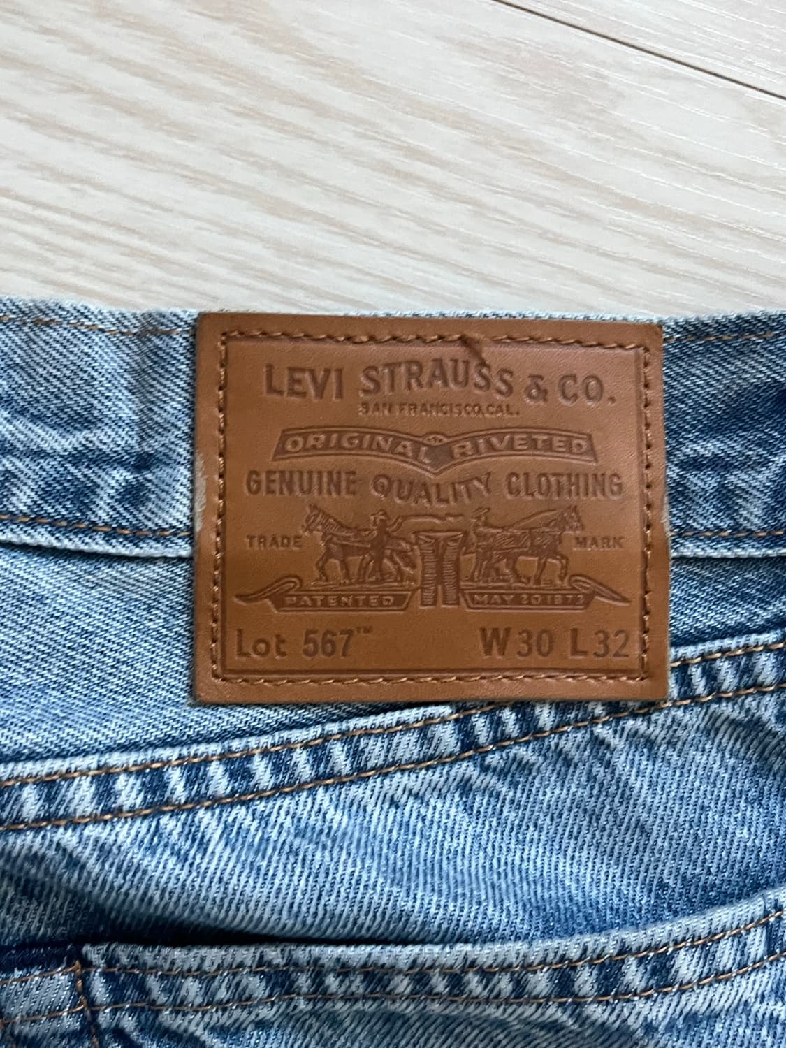 Levis 리바이스 567 플레어핏 데님 상품이미지3