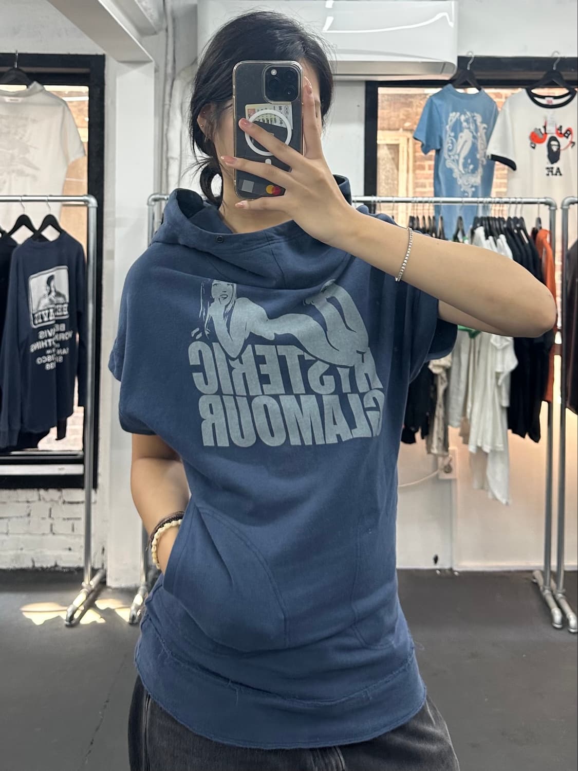 히스테릭 글래머 히스걸 반팔 후디 상품이미지1