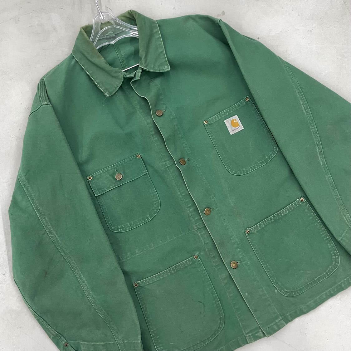 칼하트 80s OG 커버올 워크 초어자켓 그린 상품이미지2