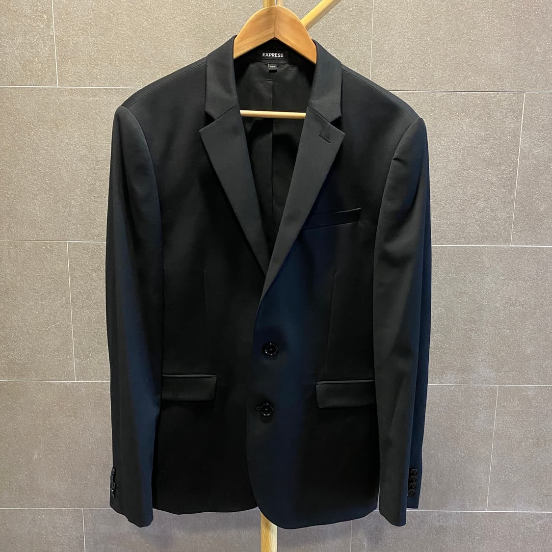 EXPRESS 세미 블랙 울 블레이저 (40) 상품이미지4