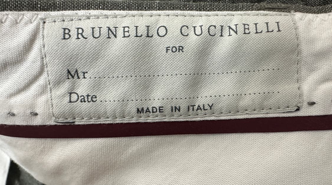 브루넬로 쿠치넬리 린넨 블렌드 버진울 팬츠 레저핏 슬랙스 상품이미지6