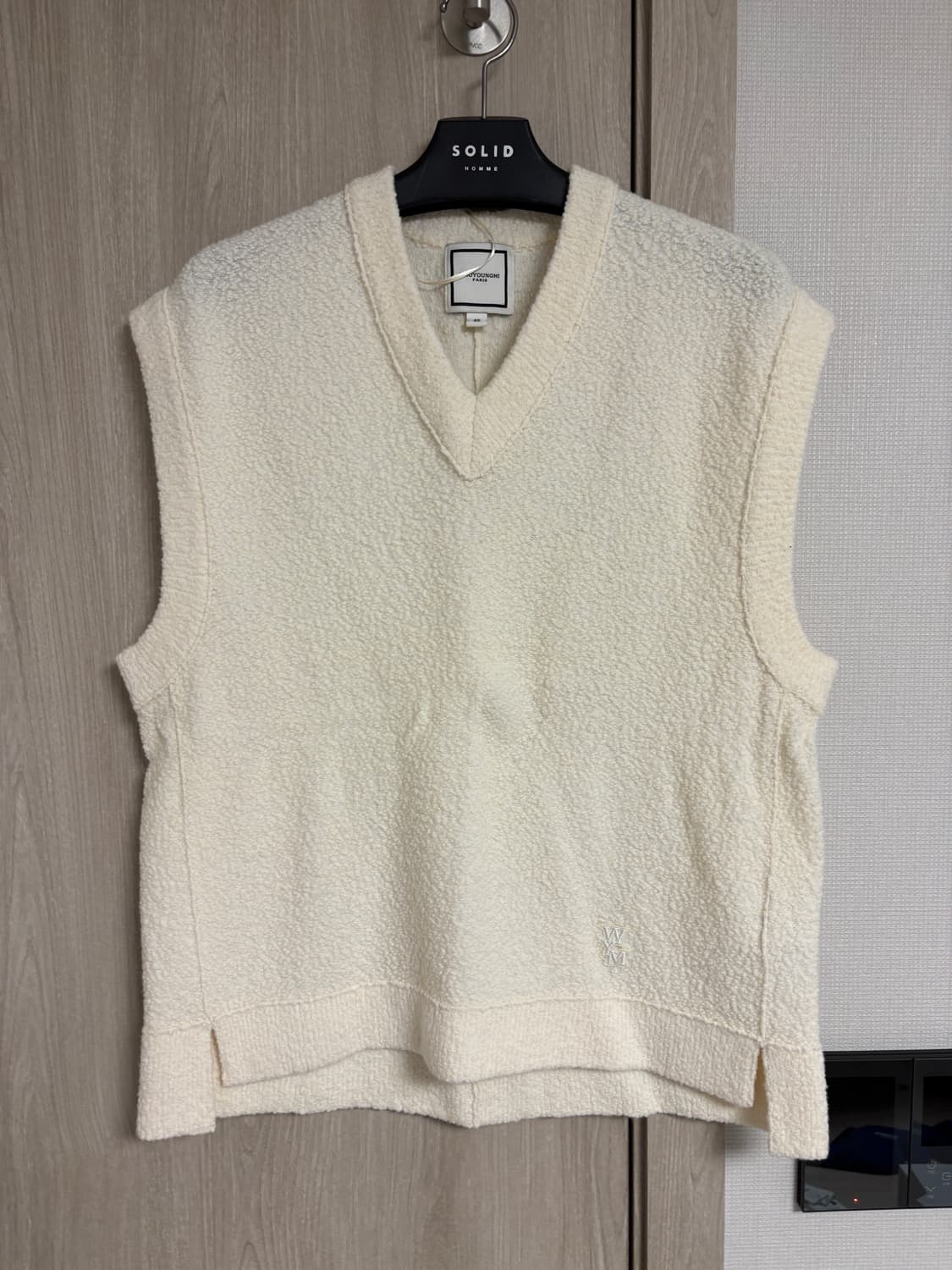 [46] 우영미 23시즌 니트베스트 아이보리 상품이미지2