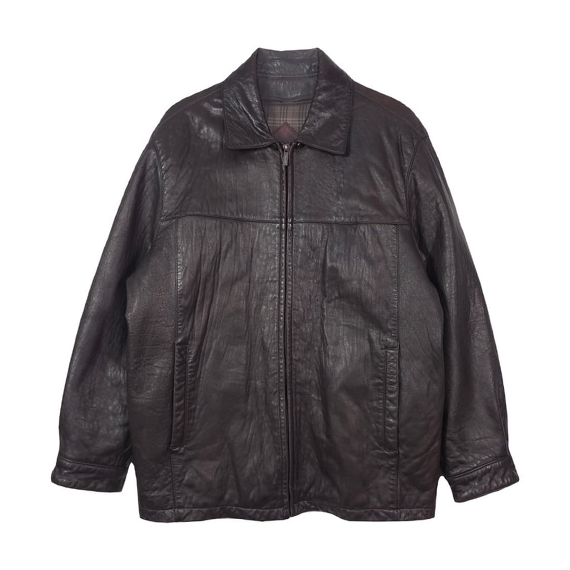 인디안 리얼 양가죽 클래식 블루종 자켓 95 상품이미지1