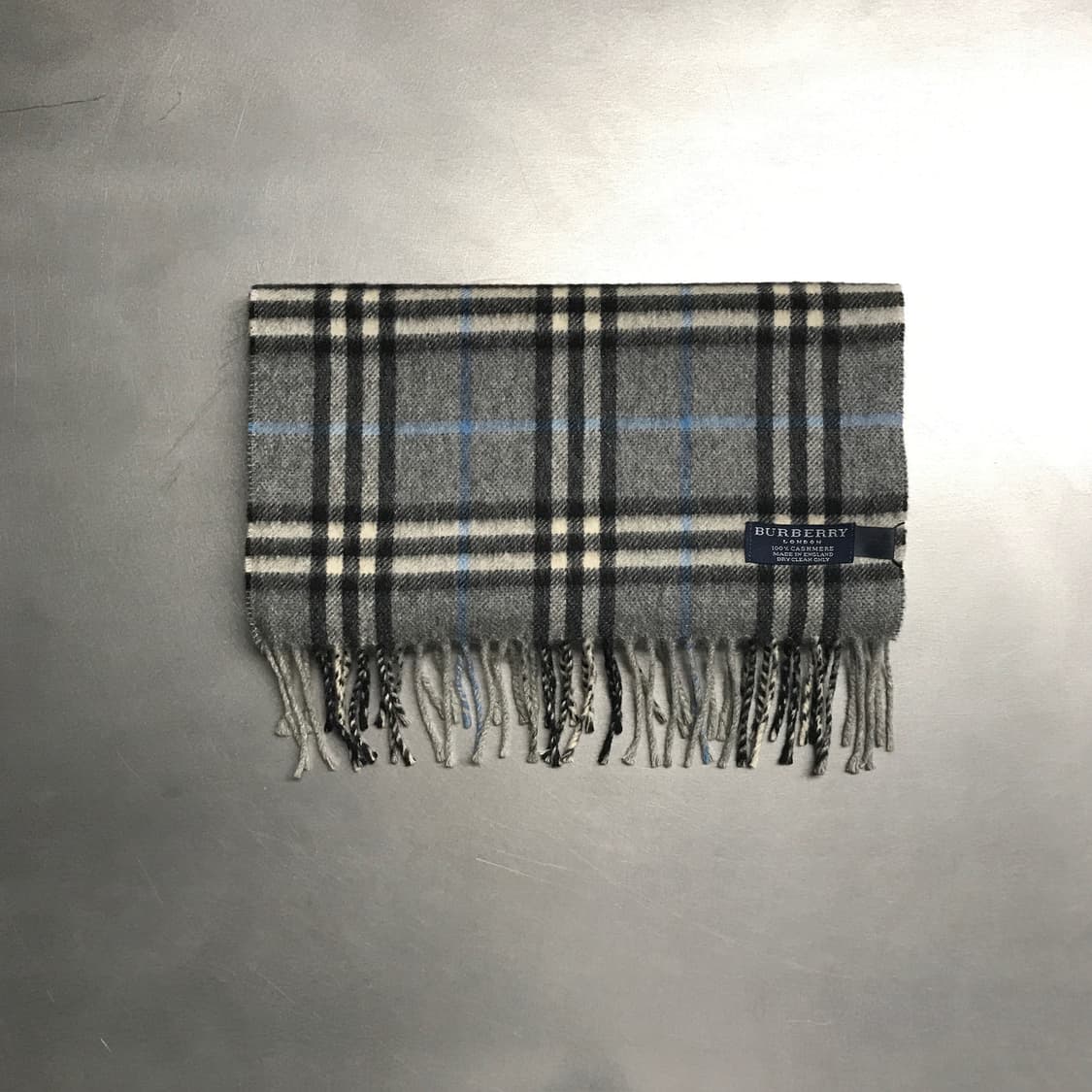 버버리 정품 캐시미어 머플러 그레이 상품이미지2