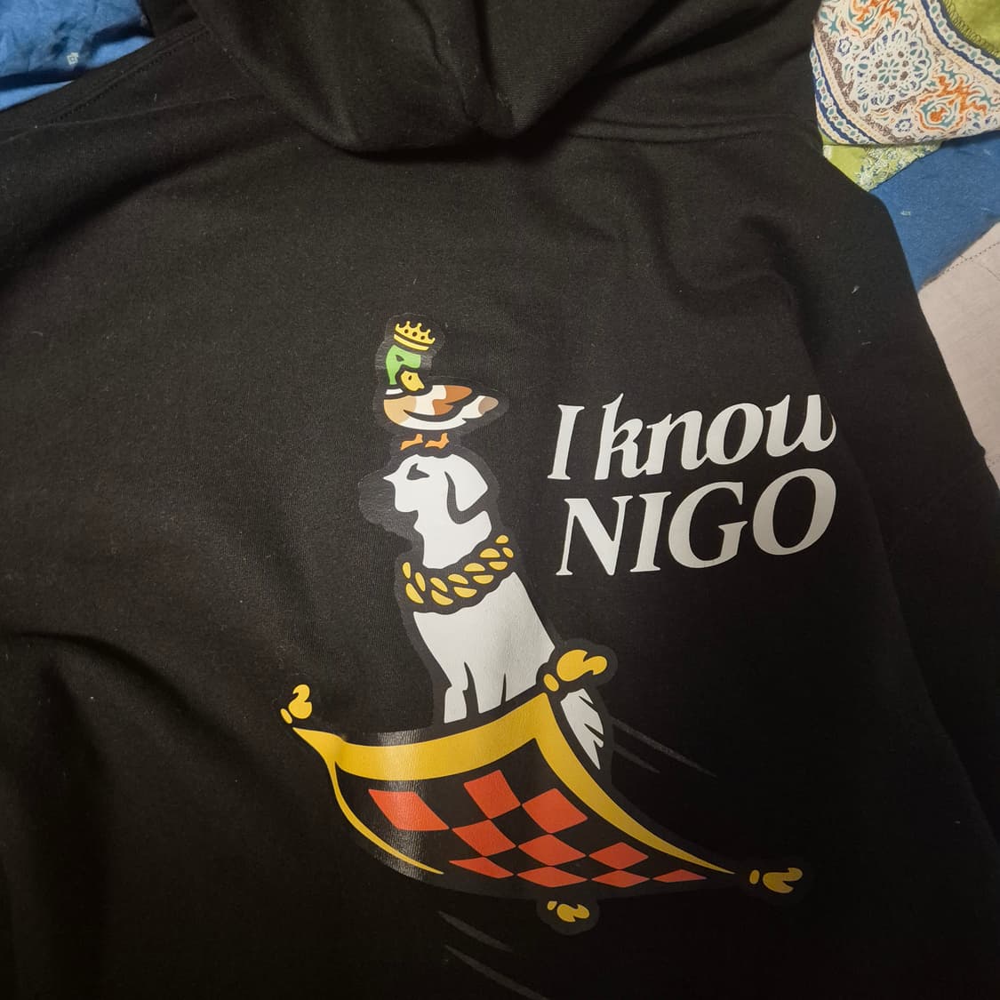 ​[XL] 니고 I Know NIGO 빅로고 그래픽 후드티 상품이미지1