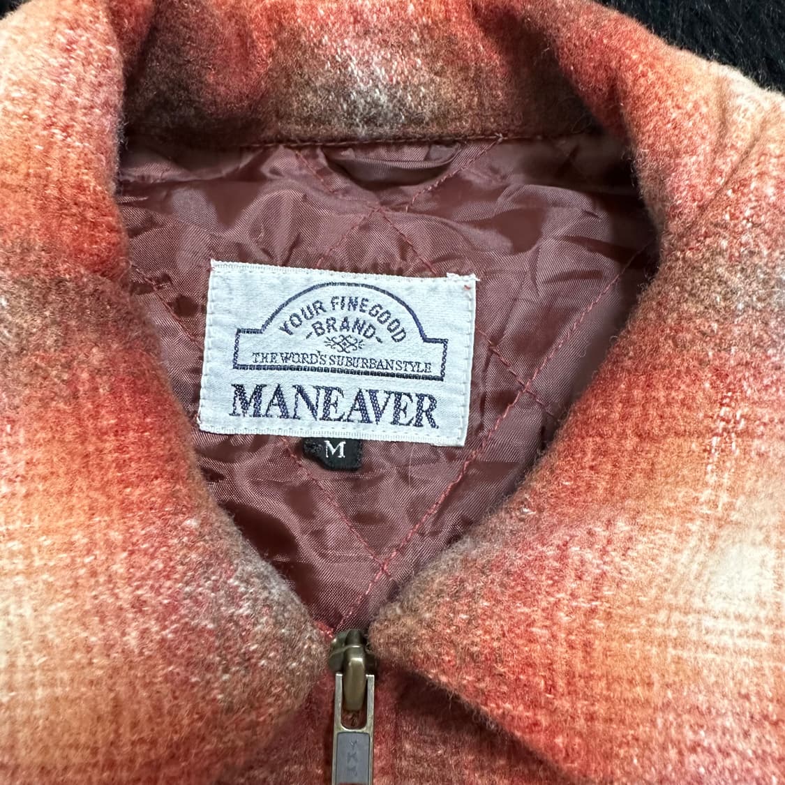 🎸레드 & 오렌지 체크 플리스 자켓🎸 상품이미지5