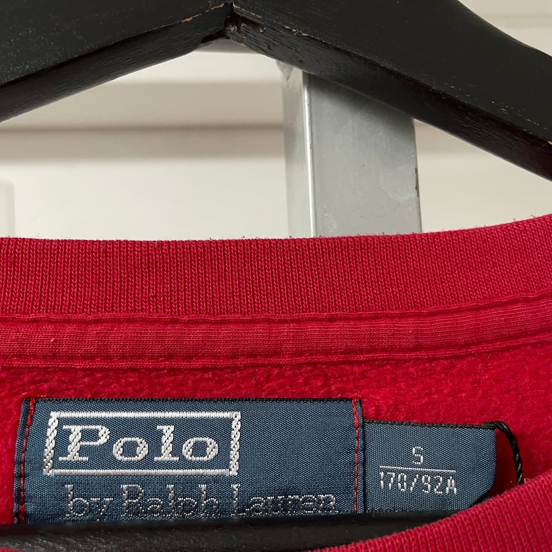 폴로 랄프로렌 레드 맨투맨 S 상품이미지5