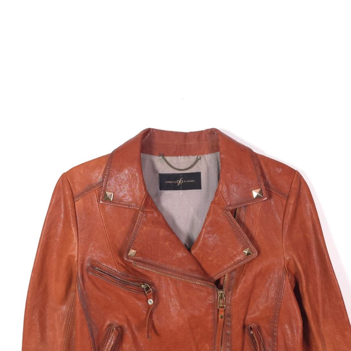 나인식스뉴욕 스터드 디테일 천연 양가죽 라이더 자켓 FL 상품이미지3