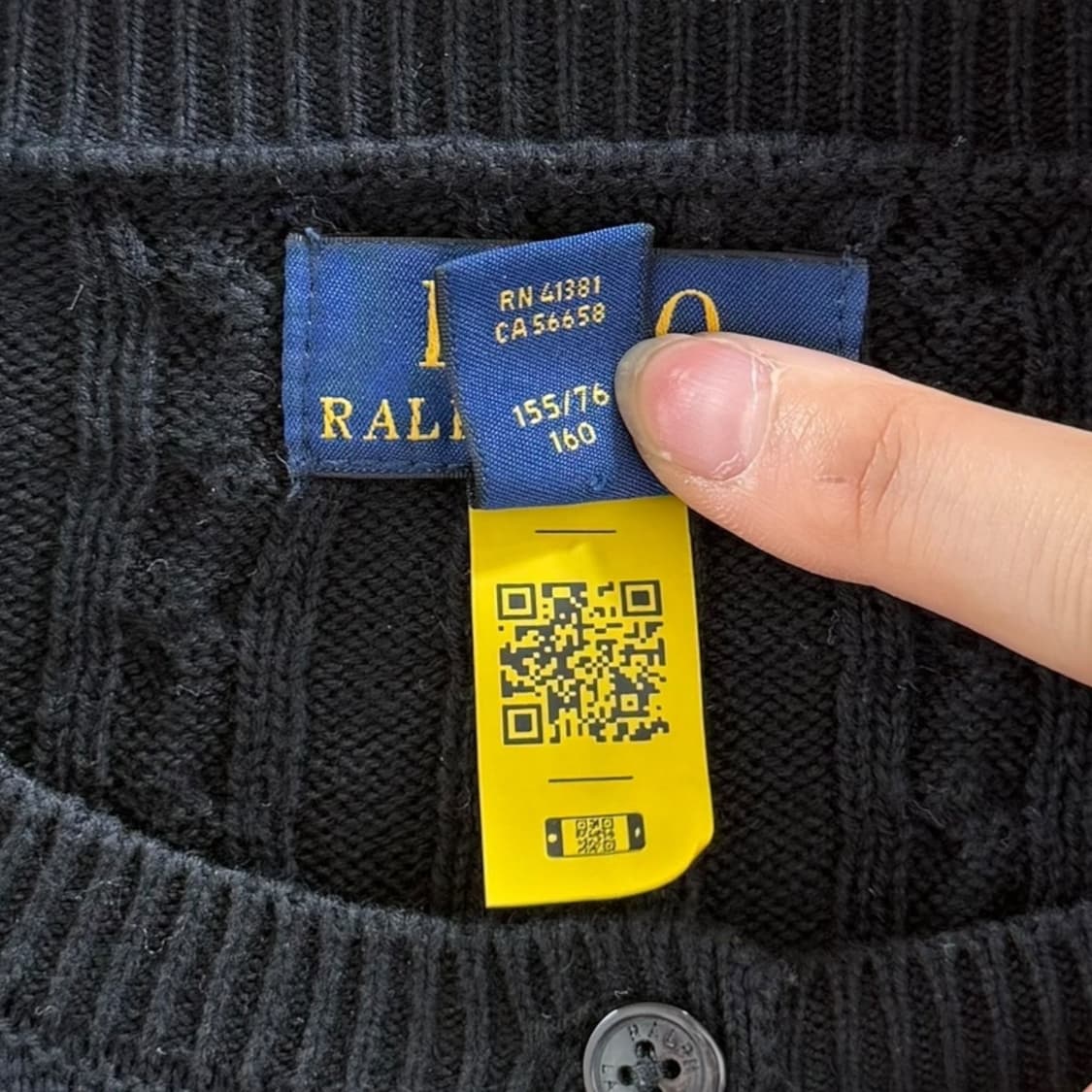 [XL] 폴로 블랙 가디건 상품이미지6