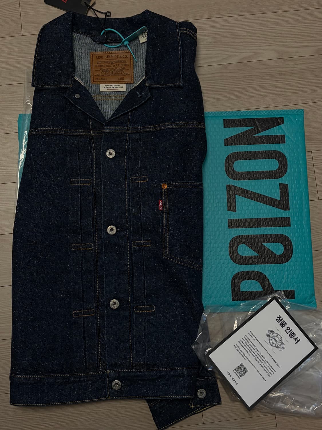 리바이스 타입 1 자켓 다크 워시 새상품 상품이미지2