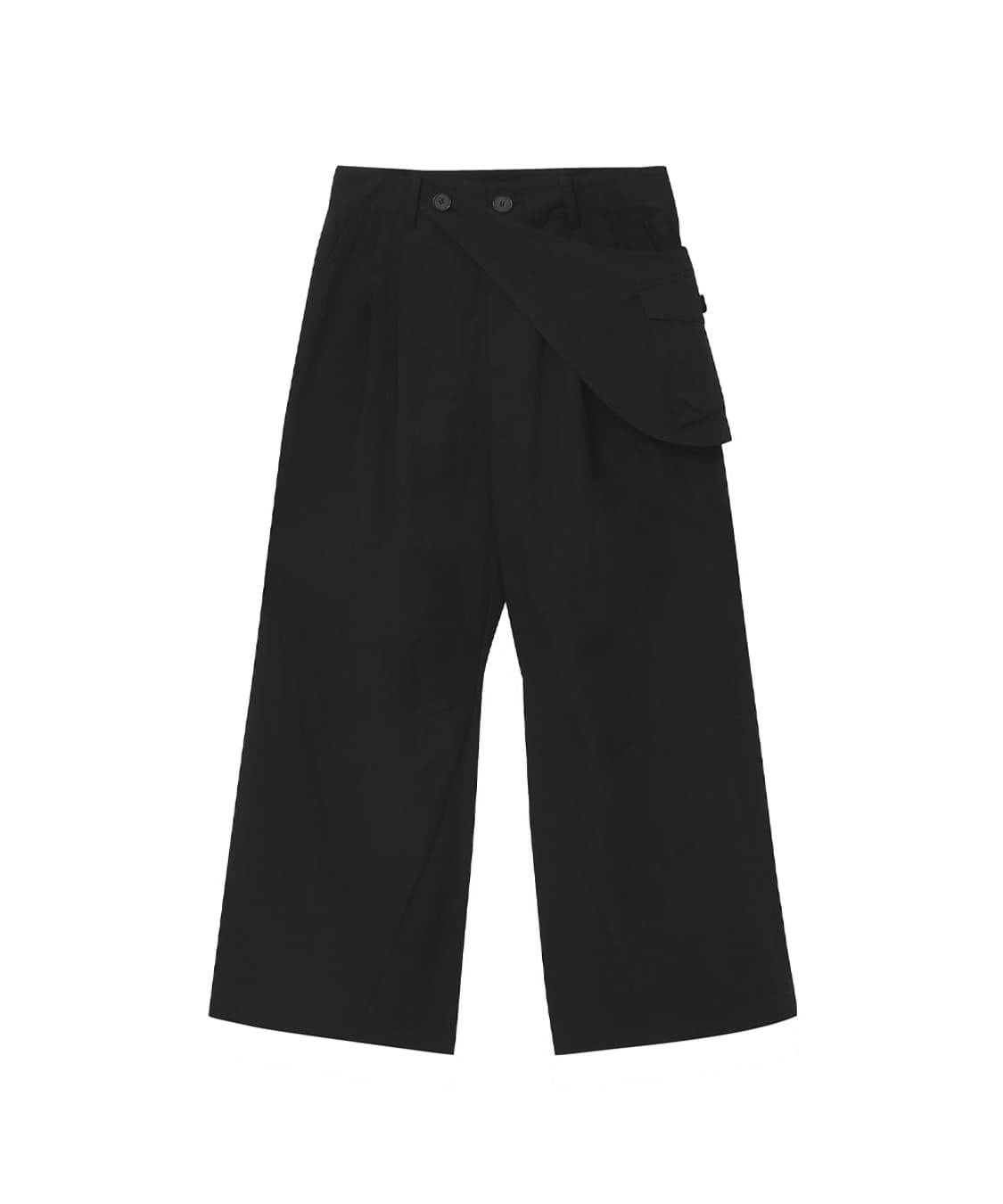 미세키서울 웨이스트 포켓 백 와이드 팬츠, 웨이브 레이어드 스커트 백 상품이미지1