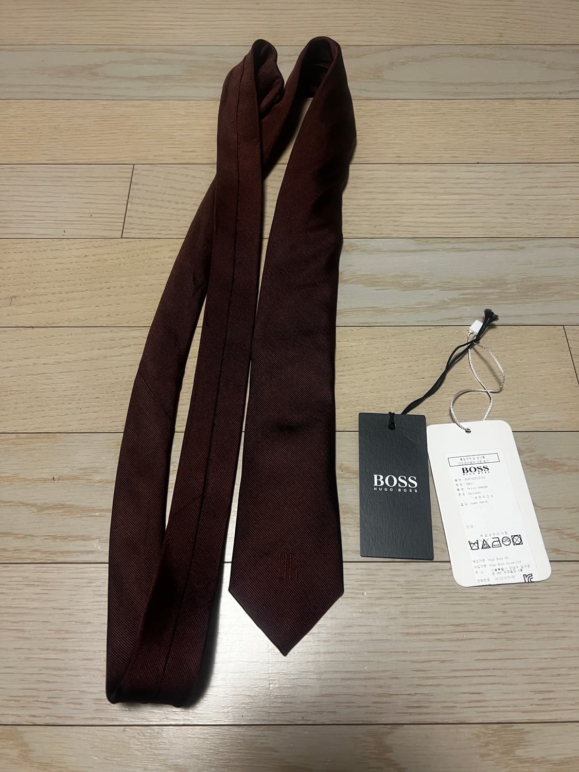 휴고보스 넥타이 버건디 상품이미지1