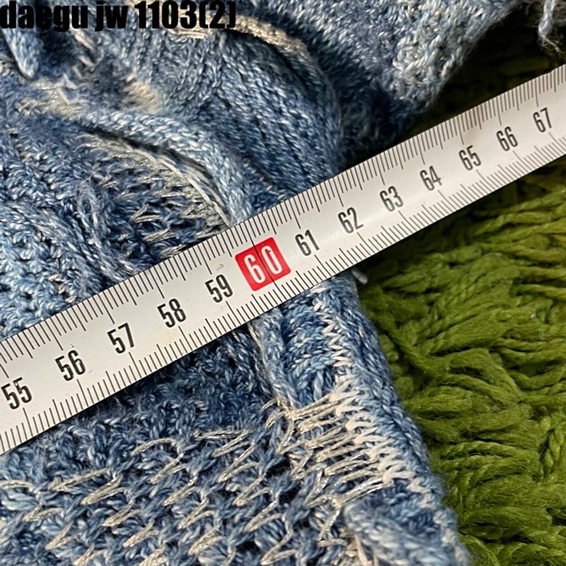 쿠지 케이블 니트 L  상품이미지7