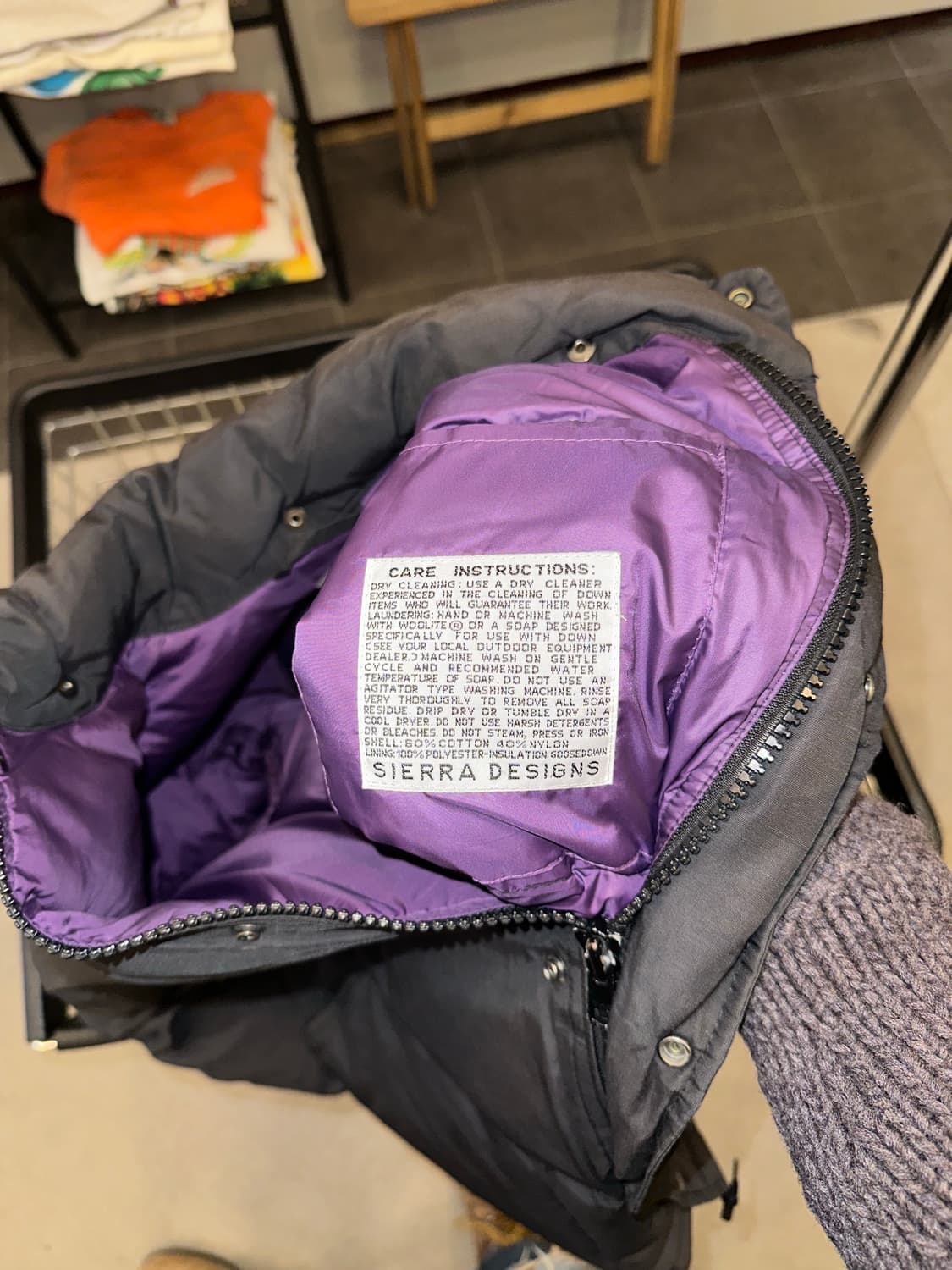 Sierra Designs 64 black padded jacket 상품이미지10