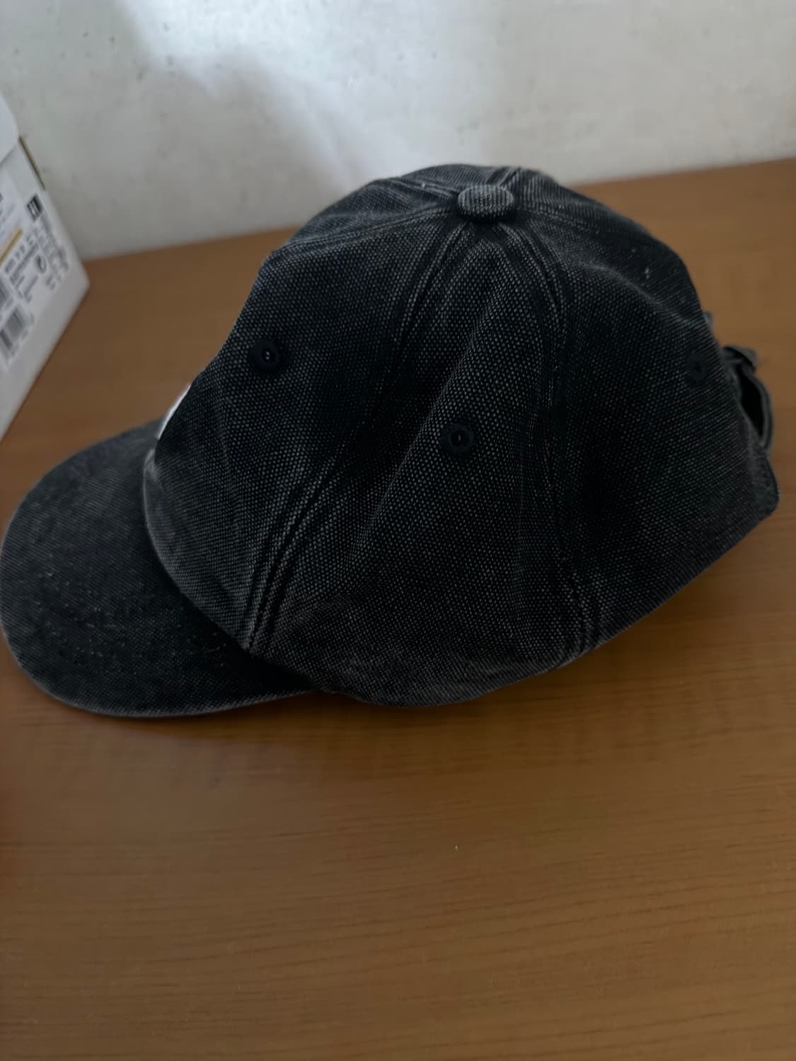 슈프림 피그먼트 S 로고 6-패널 블랙  24FW 상품이미지3