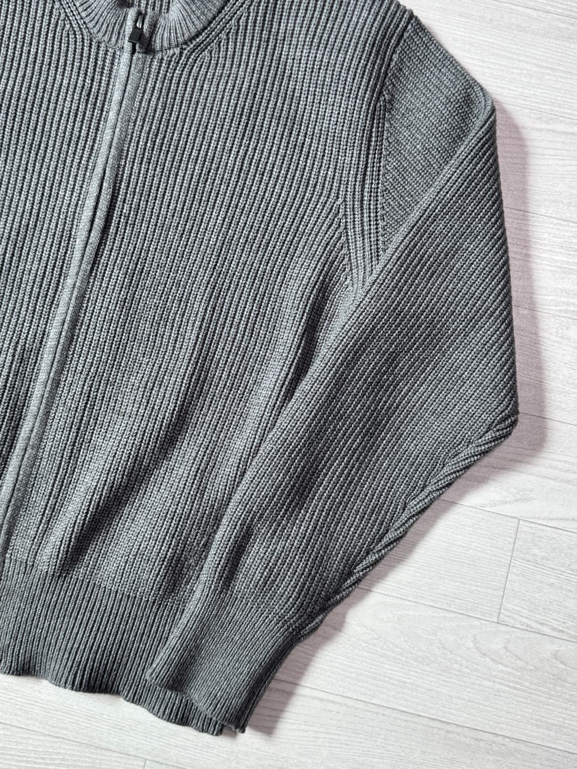 유니클로C 크루넥 풀집 가디건 그레이 S 상품이미지3