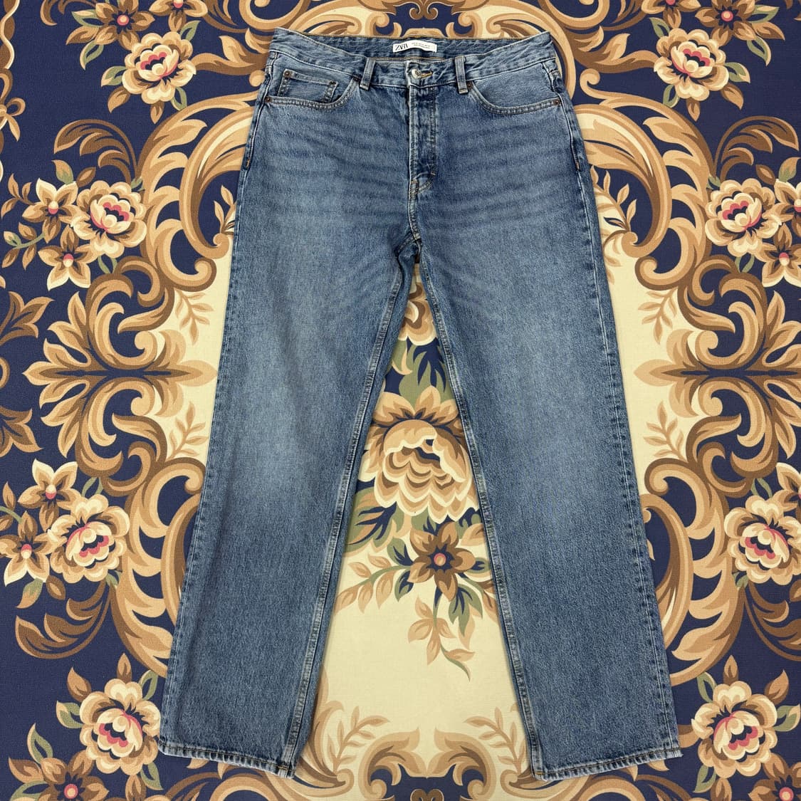 (32)자라 Zara 워싱 데님팬츠(버튼플라이) 상품이미지1