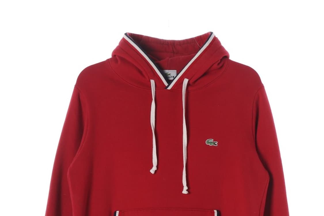 라코스테 파이핑 레드 로고 후드티 4 상품이미지3