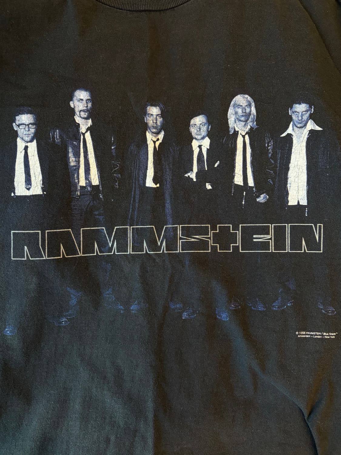 람슈타인 Rammstein 1998 투어 빈티지 티셔츠 90s 상품이미지1