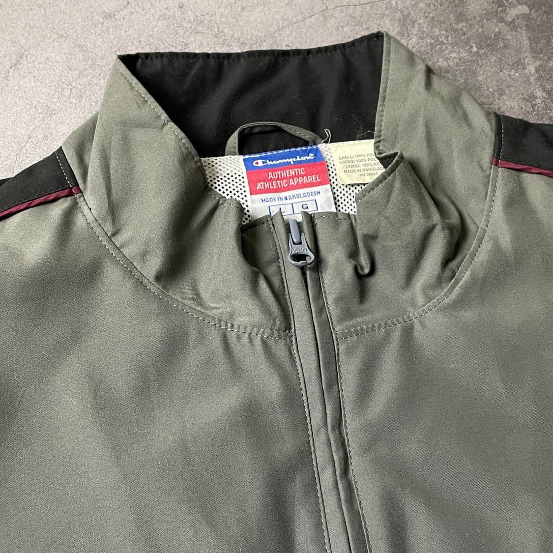 CHAMPION 챔피온 빈티지 카키 윈드브레이커 A00385 상품이미지2