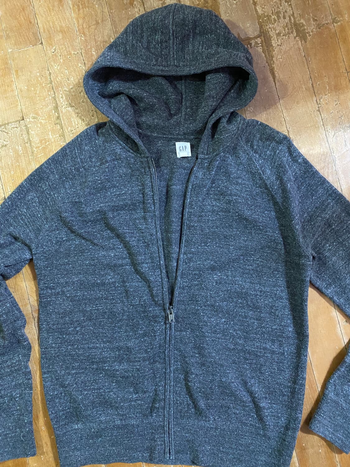 GAP 그레이 후드니트 집업 L (105) 상품이미지1