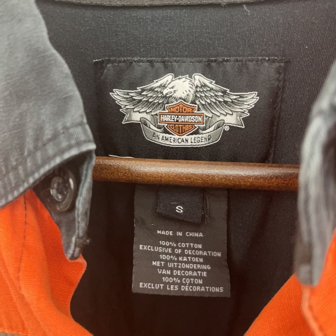 할리 데이비슨 올드스쿨 모터사이클 레이싱 바이커 셔츠 S C08850 상품이미지5