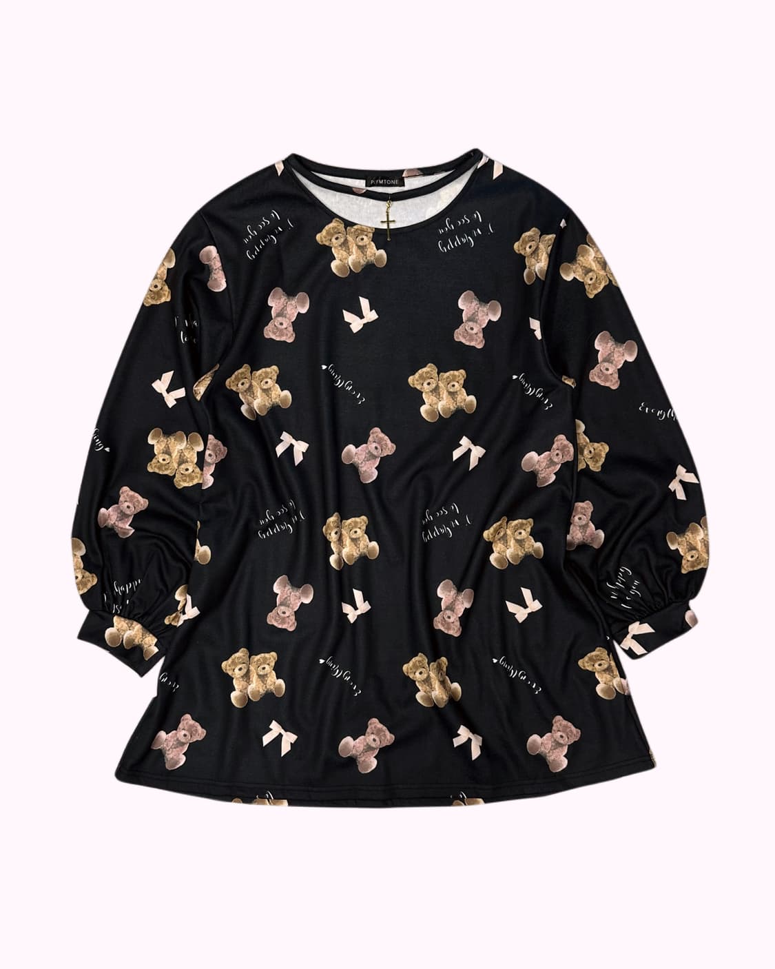 cross choker bear black dress 상품이미지1