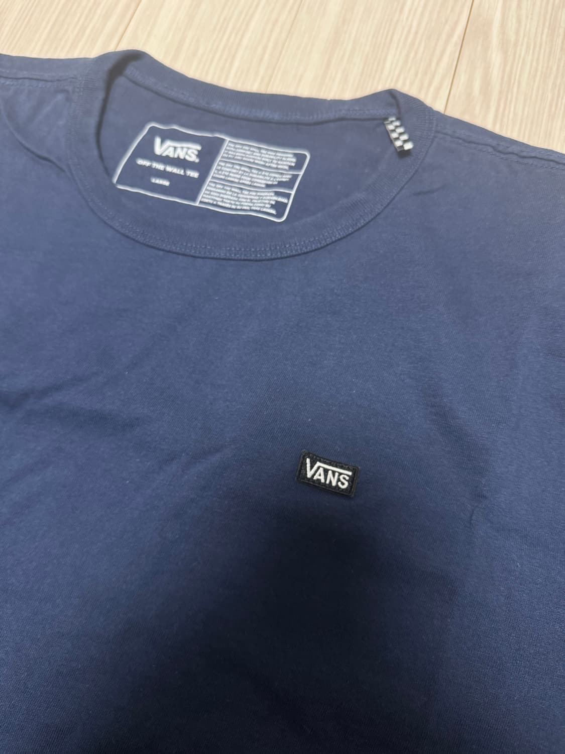 반스 네이비 티셔츠 XL 상품이미지1